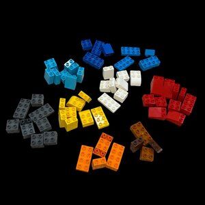 65 Pc Duplo Building Blocks Set Various Colors & Sizes